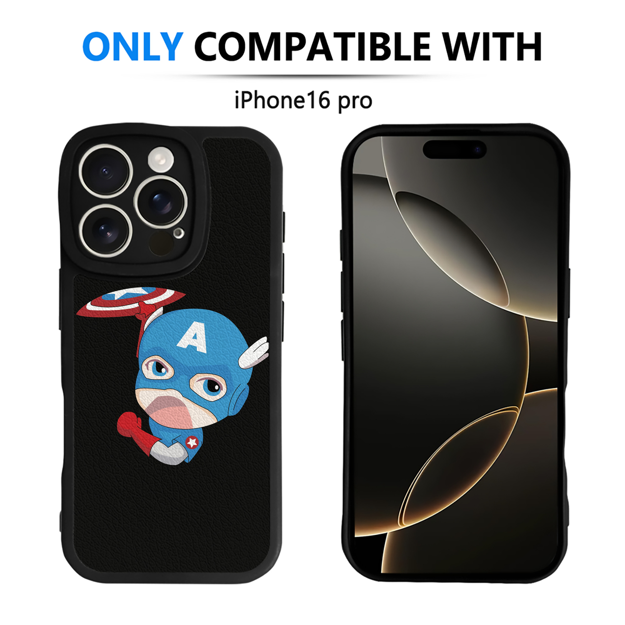 （画像用） アベンジャーズ The Avengers 【iPhone 16シリーズ対応】シリコンスマホケース（レザー調） 材質：シリコン
